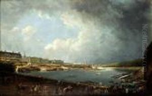 Vue Du Palais Bourbon by Pierre-Antoine Demachy