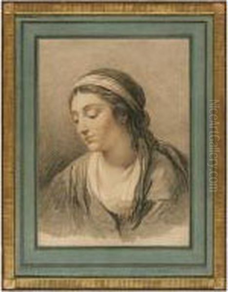 Tete De Jeune Fille De Profil De Droite; And Tete De Jeune Fille De Profil De Gauche - view 1