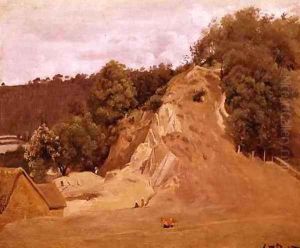 Landscape with Peasant Women and a Cow by Jean-Baptiste-Camille Corot