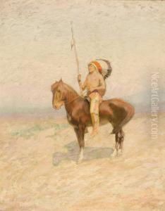 Indian On Horseback by Edwin Willard Deming
