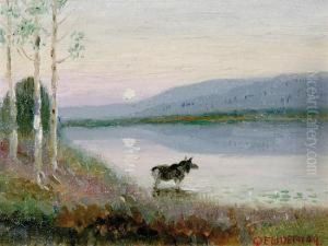 Moose By A Lake