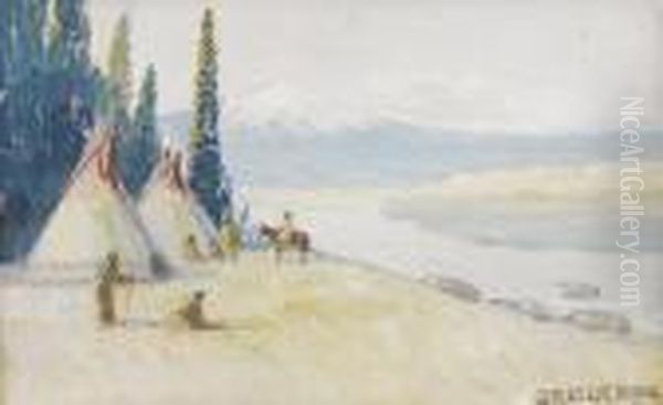 Indian Encampment - view 1