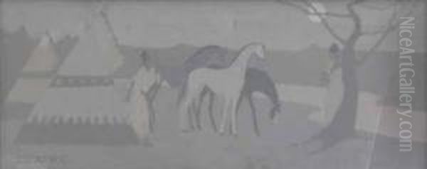 Plains Indian Scene - view 1
