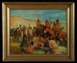 Tribal Meeting by Edwin Willard Deming