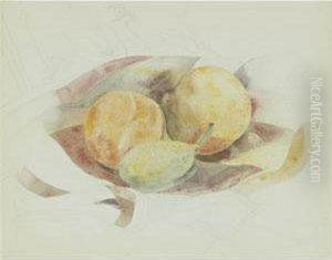 Peaches And Fig by Charles Demuth