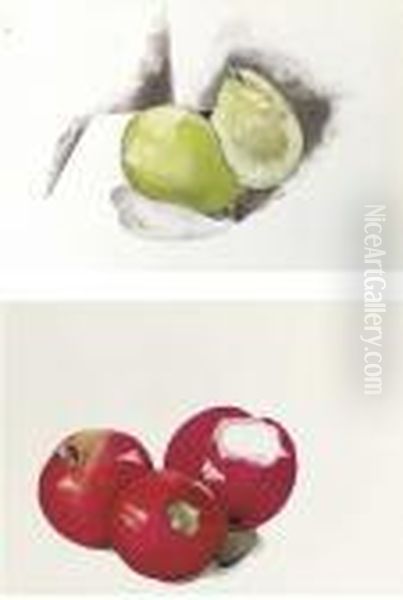 Still Life With Pears; And Red Apples: A Double-sided Work - view 1