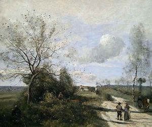 Saintry, near to Corbeil, the white road