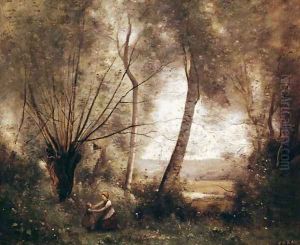 Landscape 2 by Jean-Baptiste-Camille Corot