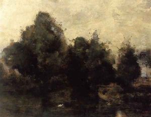 Near Arras, the Banks of the Scarpe by Jean-Baptiste-Camille Corot