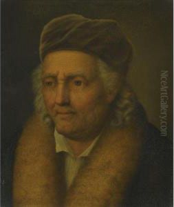 Portrait Of An Old Man With A Fur Collar And Velvet Cap