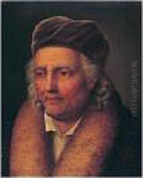 Portrait Of An Old Man Wearing A Fur-lined Coat And A Velvet Hat - view 1
