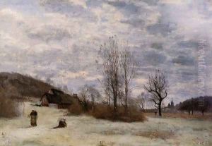 Plains near Beauvais by Jean-Baptiste-Camille Corot