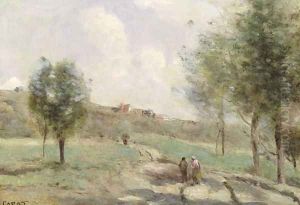 Coubro: Ascending Path by Jean-Baptiste-Camille Corot