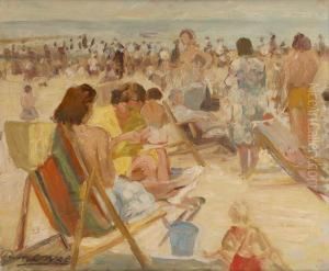 Scene De Plage by Alexandre Denonne