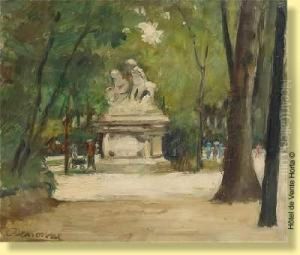 La Statue Dans Le Parc De Bruxelles