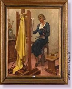 La Peintre Dans Son Atelier