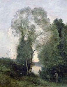 Les Baigneuses by Jean-Baptiste-Camille Corot