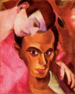 Two Of Us by Gyula Derkovits
