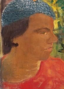 The Artist's Wife by Gyula Derkovits