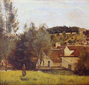 The Evaux Mill at Chiery, near Chateau Thierry by Jean-Baptiste-Camille Corot