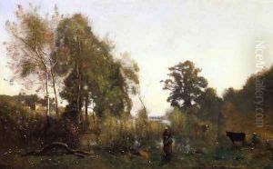 The Ponds of Ville d'Avray by Jean-Baptiste-Camille Corot