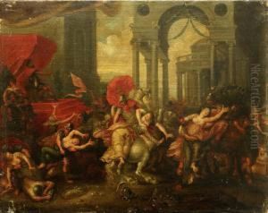 L'enlevement Des Sabines by Claude Deruet