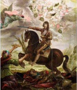 Portrait Equestre De Louis Xiii Victorieux