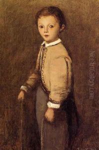 Fernand Corot, the Painter's Grand Nephew, at the Age of 4 and a Half Years by Jean-Baptiste-Camille Corot