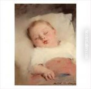 Sommeil De L'enfance by Louis Henri Deschamps