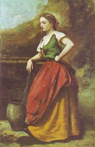 Jeune Femme au Puits by Jean-Baptiste-Camille Corot