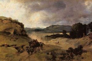 The Roman Campagna I by Jean-Baptiste-Camille Corot
