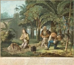 Paul Et Virginie by Charles-Melchior Descourtis