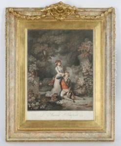 L'armant Surpris by Charles-Melchior Descourtis