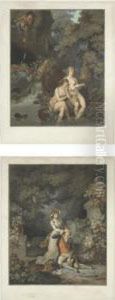 L'amant Surpris; And Les Espiegles (le Blanc 2, 3) by Charles-Melchior Descourtis