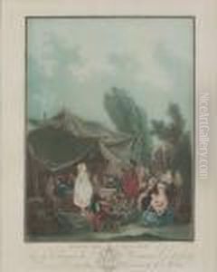Noce De Village by Charles-Melchior Descourtis