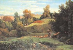 Pascolo Nella Campagna Romana