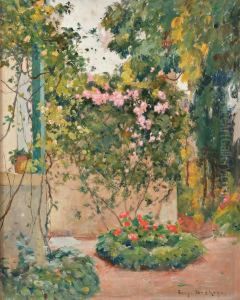 Jardin A Alger by Eugene Deshayes