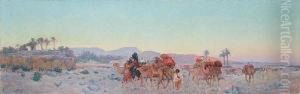 Desert Caravan by Eugene Deshayes