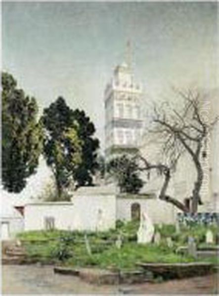 Jeunes Femmes Pres De La Mosquee Sidi Abderrahman, Alger - view 1