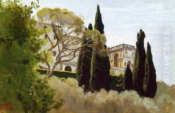 The Facade of the Villa d'Este at Tivoli, View from the Gardens - view 1