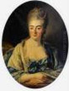 No. 16 - Jean-baptiste Deshaysde Colleville Portrait De Jeune Femme Acc by Jean-baptiste Deshays
