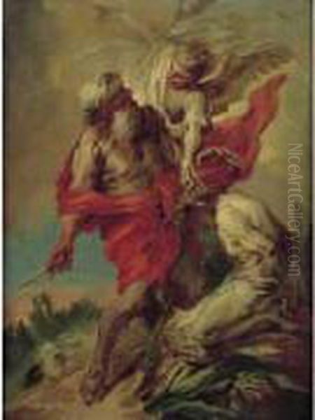 Attribue A Jean-baptiste Deshayes De Colleville Le Sacrifice D'abraham - view 1