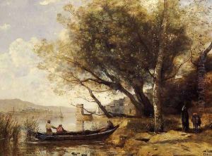 Smyrne-Bornabat by Jean-Baptiste-Camille Corot