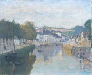 " Quimperle " by Louis Marie Desire-Lucas
