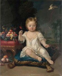 A Portrait Of Anna Maria, Grafin Von Holnstein Von Bayeren As A Child