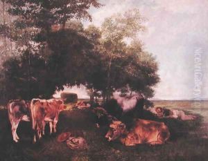 Siesta at Haymaking Time, 1868 by Jean-Baptiste-Camille Corot