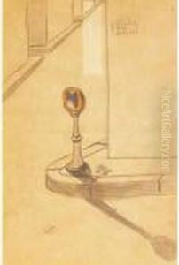 Dessin Original, Crayon Et
Crayon Rouge Et Bleu, Rue Meurt, Signe En Bas A Gauche De Son Paraphe ;
32 X 21,5 Cm. (encadre). by Robert Desnos