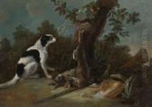 Spaniels Threatening Ducks by Alexandre-Francois Desportes