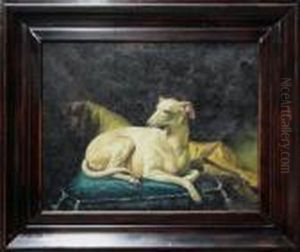 White Whippet by Alexandre-Francois Desportes