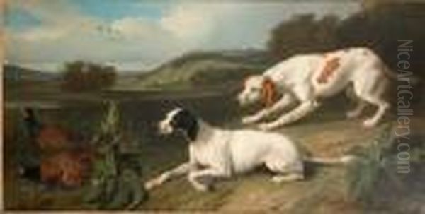 Diane Et Blonde, Chiennes De La Meute De Louis Xiv - 1702 - view 1